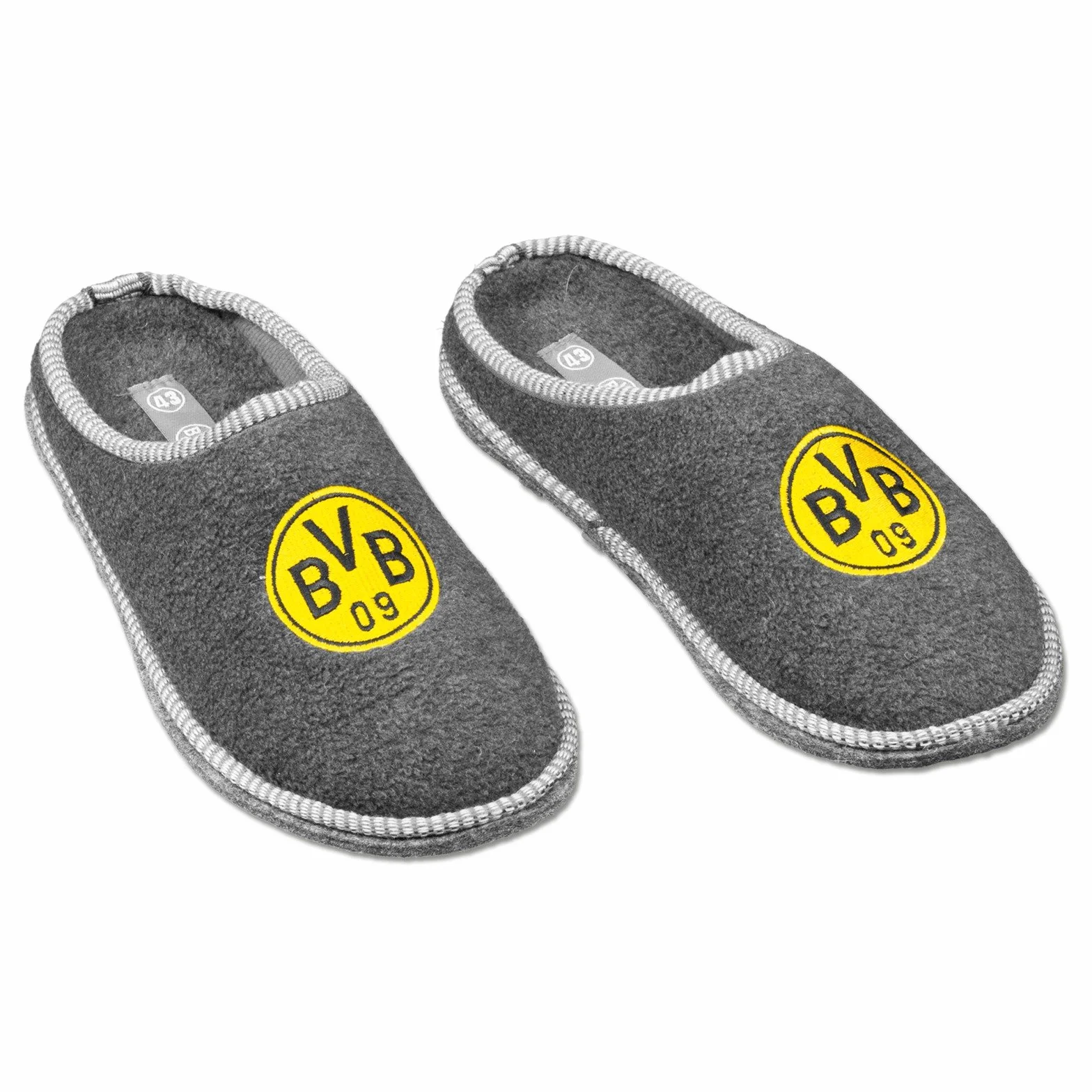 Borussia Dortmund Pantofole Unisex Adulto Grigio Sportivo