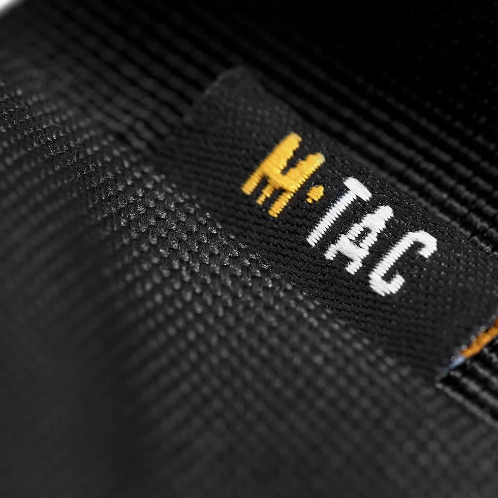 M-Tac EDC Fondina per pistola borsa a tracolla nera 5 scomparti universale