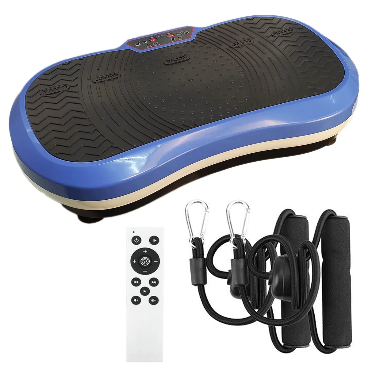 FFitness Piattaforma Pedana Vibrante Basculante Dimagrante Professionale Bande di Resistenza Telecomando 9 Programmi