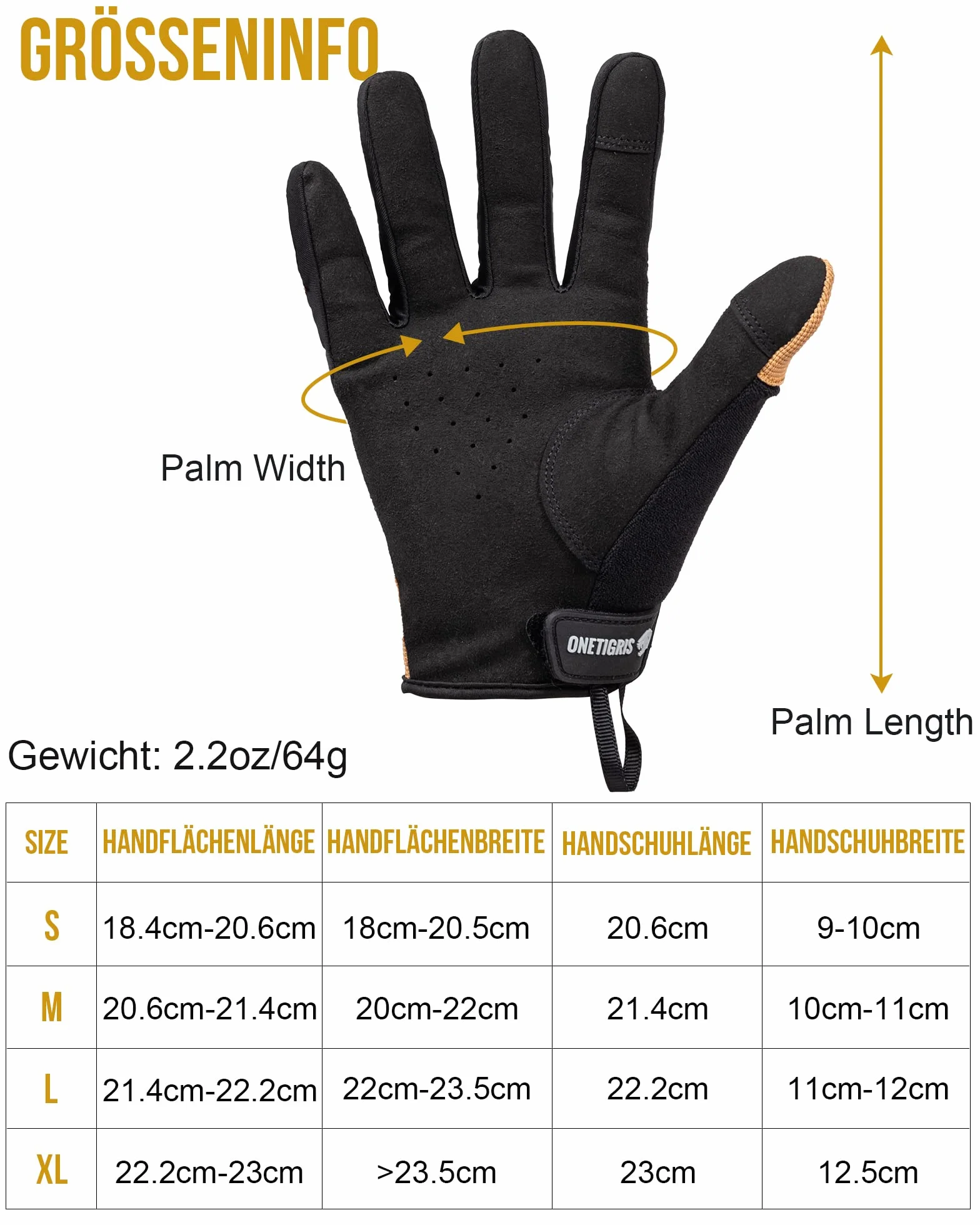 OneTigris Guanti tattici touch screen militari da uomo, guanti da moto, per attività all'aria aperta, da motocross, da arrampicata, per softair, paintball, trekking, caccia, ciclismo