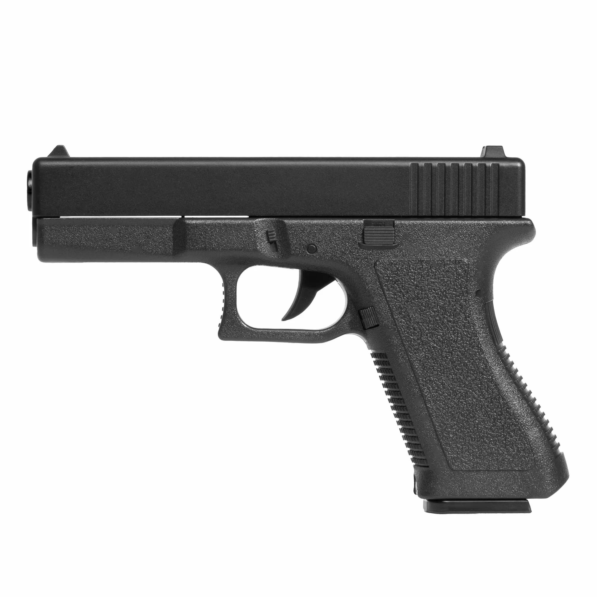 Pistola Softair a Molla replica Glock 17, 0,9 Joule, plastica, colpo singolo, 1000 pallini