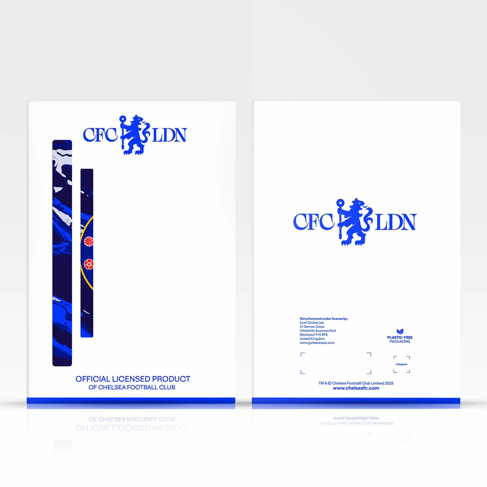 Chelsea Football Club Portafoglio in Pelle Custodia per Apple iPad 10.2 2019 2020 2021