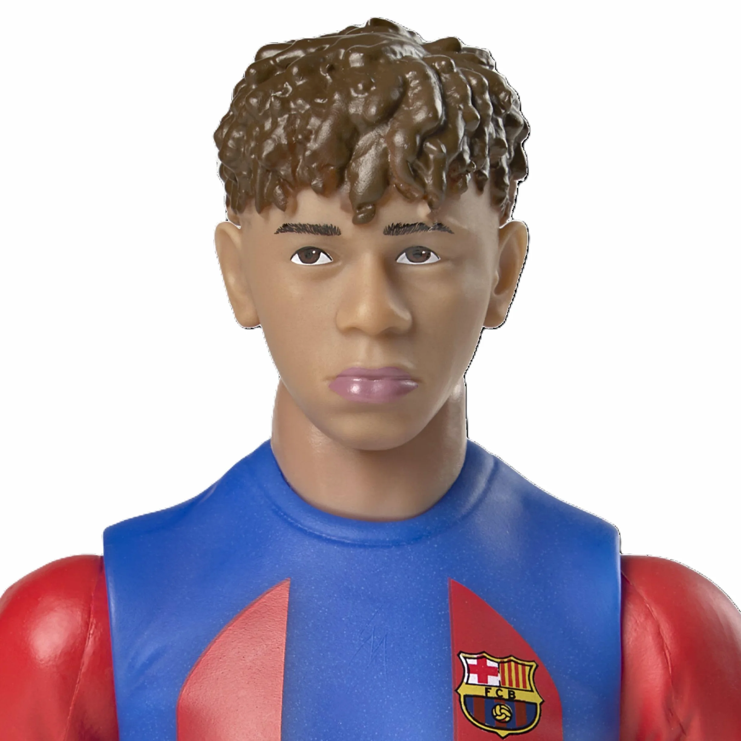 Megableu Statuetta Calcio YAMAL 20 cm Figura Calciatore Realistico Articolato Licenza Ufficiale 10 Punti Articolazione Giocattolo FC Barcellona Idea Regalo