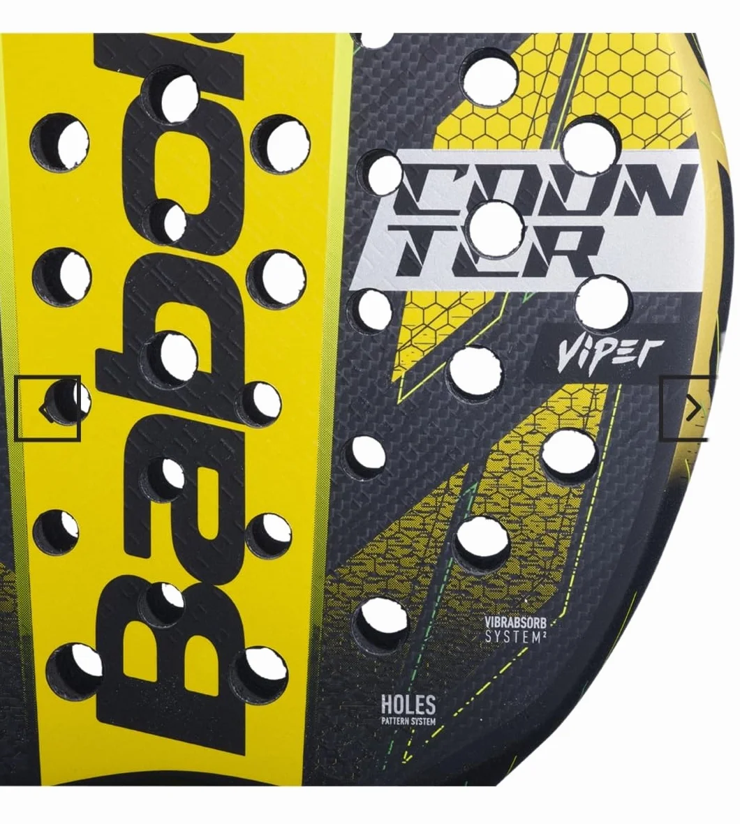 Racchetta padel paddle pala counter viper Babolatt 2024 carbonio giallo-nero