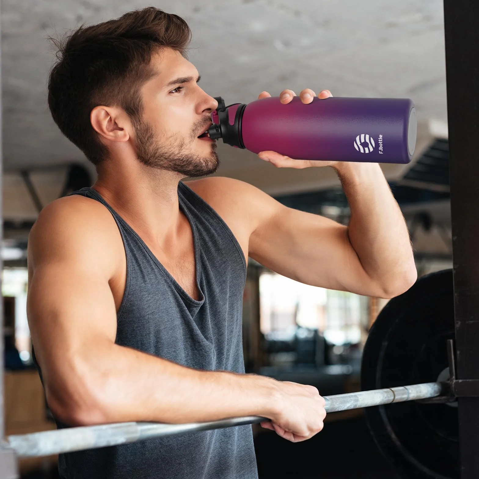 Fjbottle Borraccia Termica 1500ML, Bottiglia Termica per Bambini - Senza BPA, Acciaio Inox per Scuola Sport Palestra