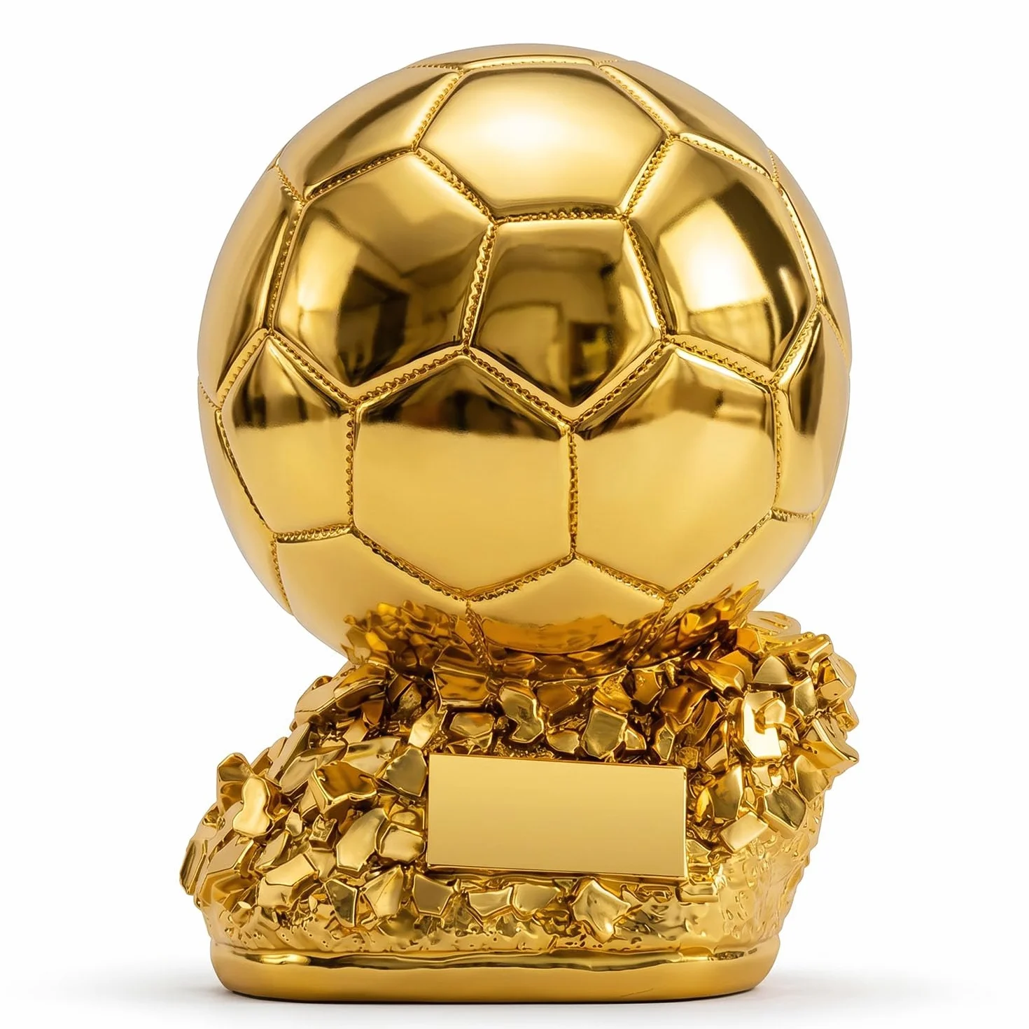 Trofeo Gol Dorato Replica, Premio Miglior Giocatore, Trofeo MVP in Resina per Tifosi di Calcio