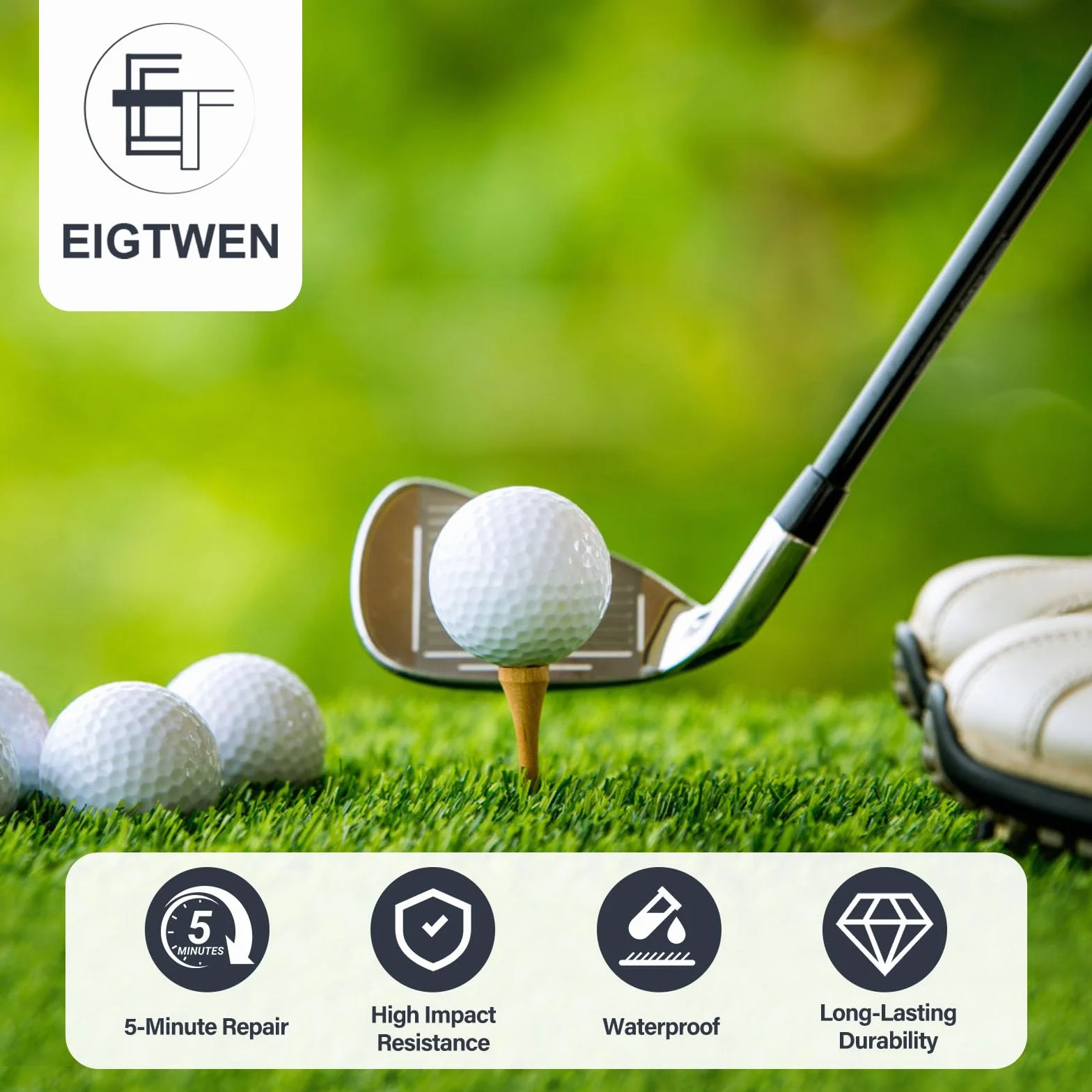 Resina Epossidica Extra Dura 5 Minuti 125+125 ml per Mazza da Golf