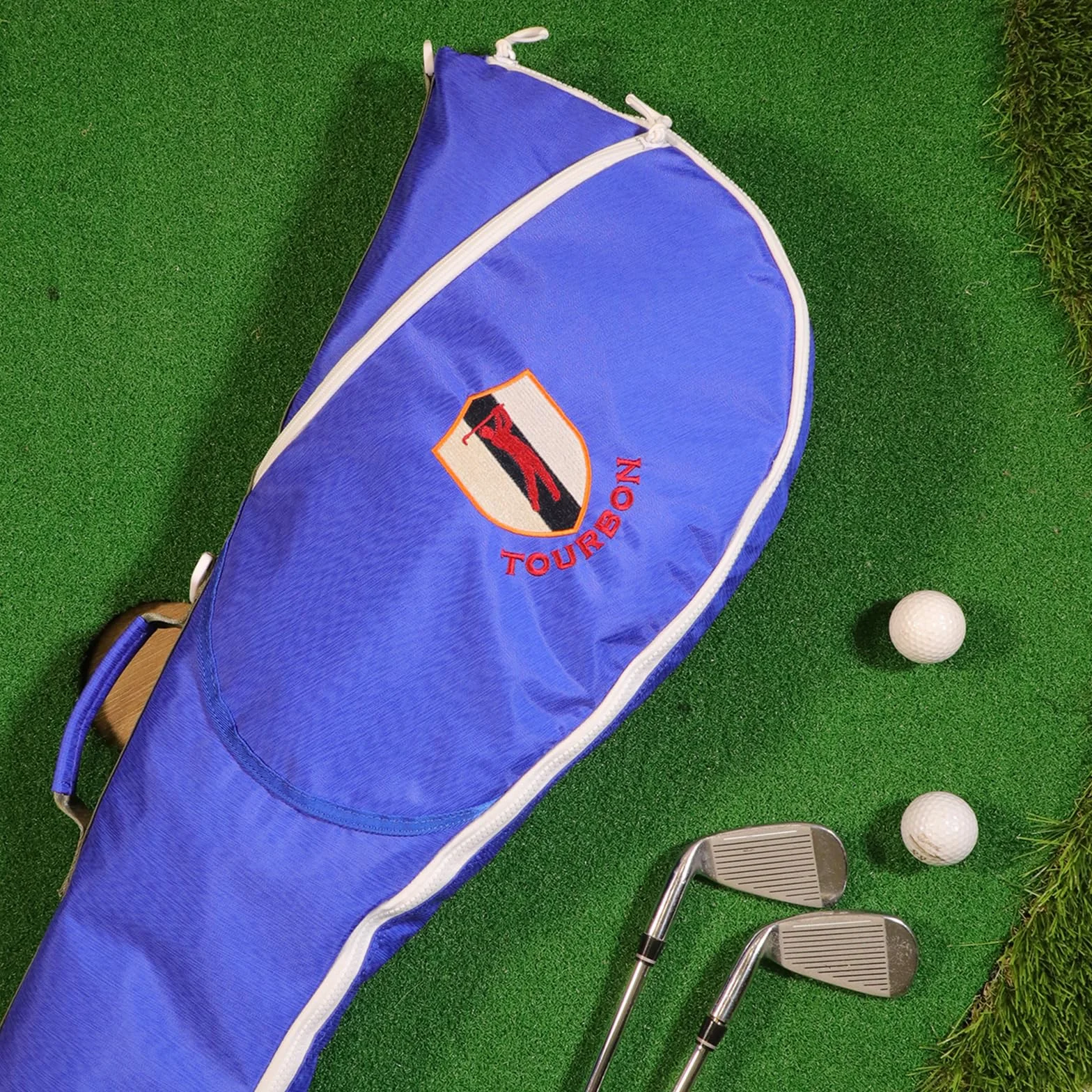 TOURBON Bolsa de golf portátil de nailon plegable para viajes