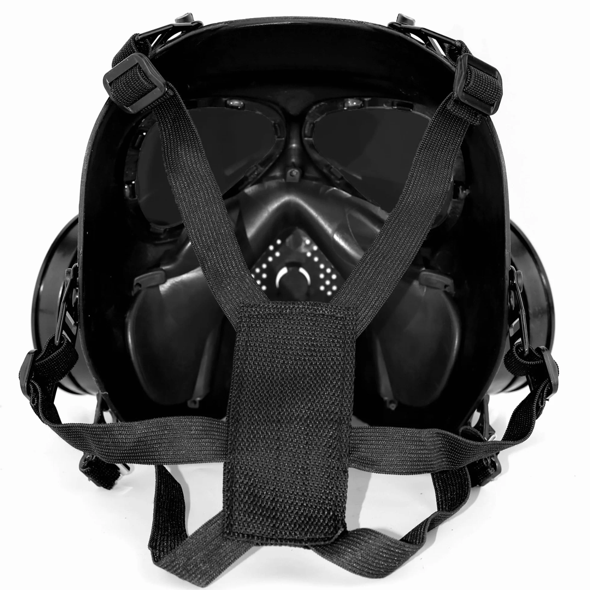 Maschera Softair Tattico Anti Fog con Doppio Turbo Giochi CS Protection Gear