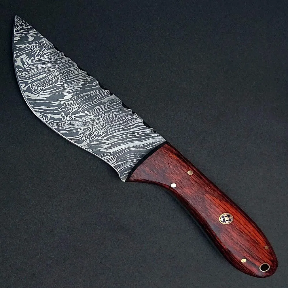 PAL 2000 KNIVES Coltello in Acciaio Damasco Fatto A Mano su Misura CHA-9298