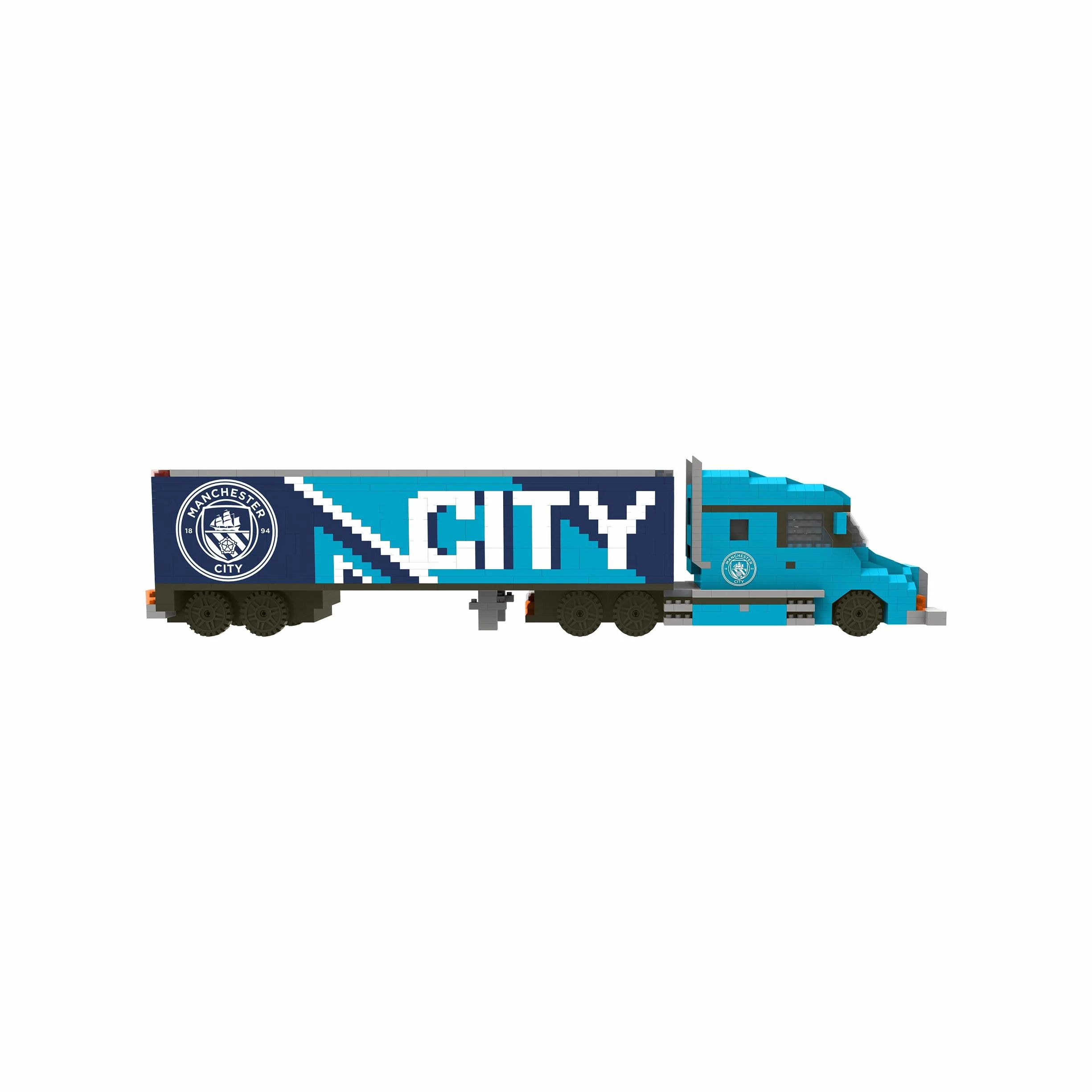 FOCO Prodotto con licenza ufficiale Manchester City FC BRXLZ camion 3D Bricks giocattolo da costruzione