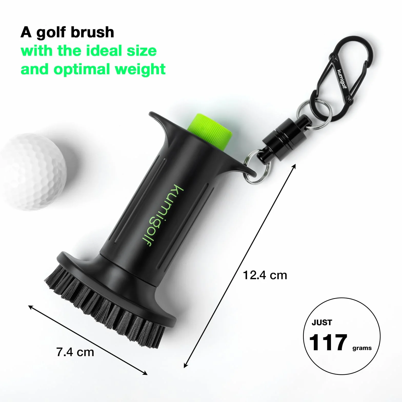 Spazzola d'acqua H3 per golf club, setole in nylon magnetiche