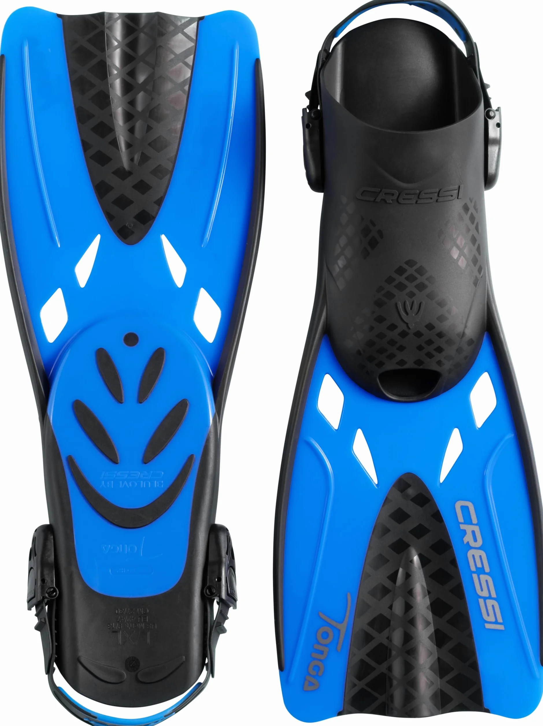 CRESSI Tonga Fins Set - Regolabili Scarpetta Aperta Pinne Corte Leggere