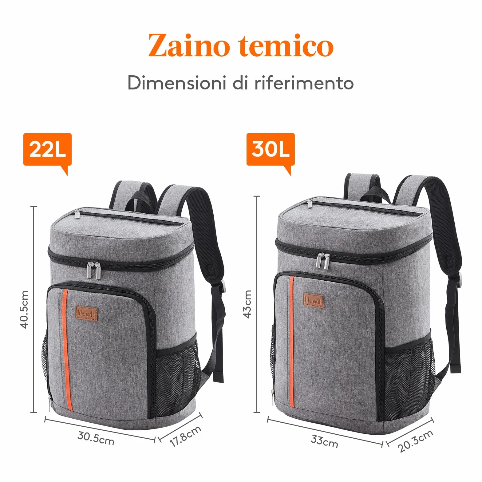 Lifewit Zaino Termico Impermeabile, Borsa Frigo Leggera a Prova di Perdite per Lavoro Picnic Spiaggia