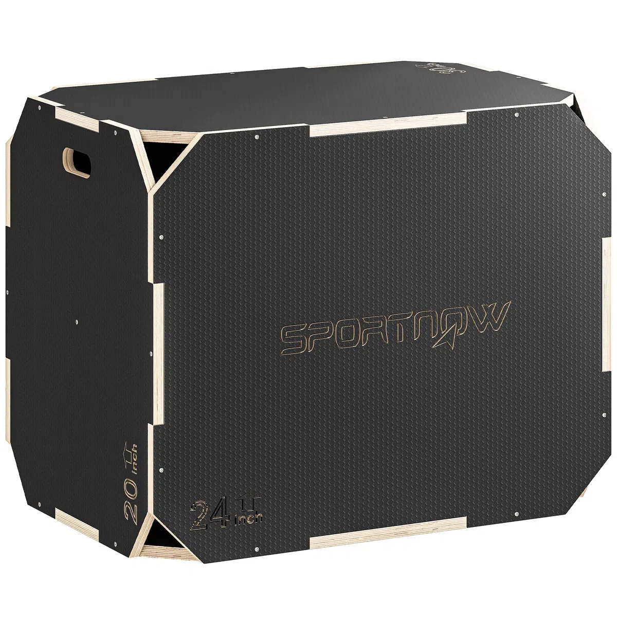 SPORTNOW Plyo Box - Cassetta per Saltare Step up jumpbox Unisex Adulto
