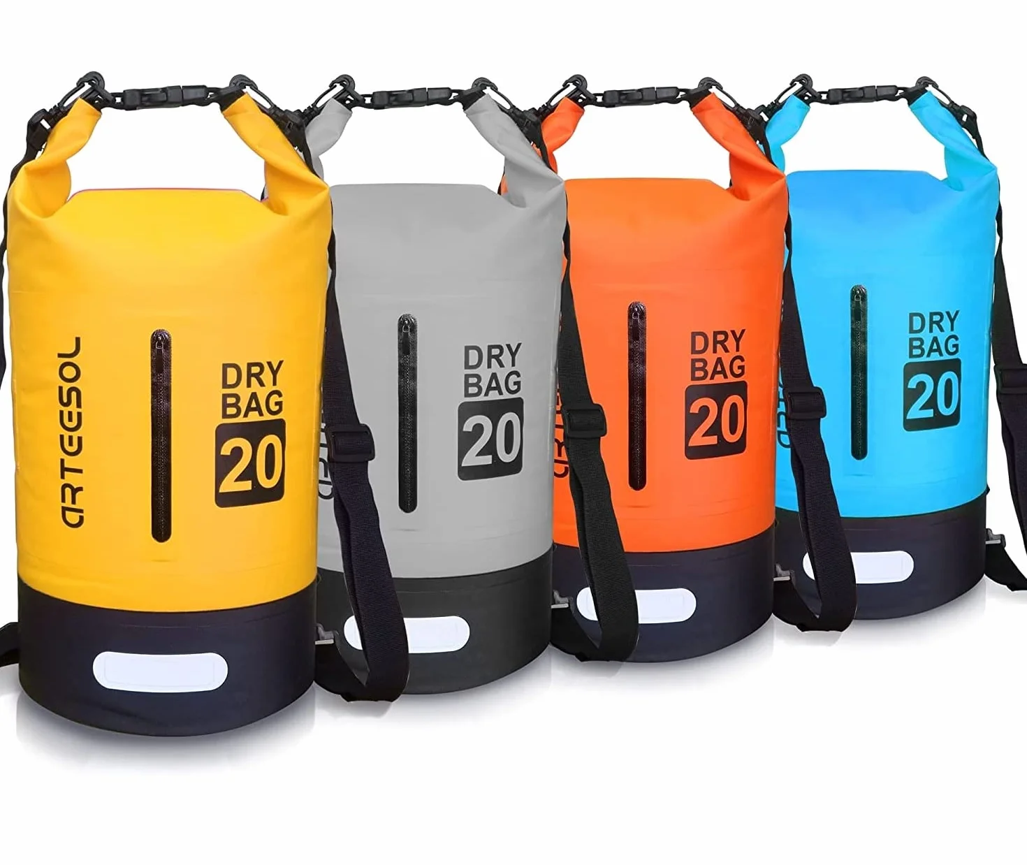 5L 10L 20L 30L Impermeabile Borsa Secca/Borsa Impermeabile con Cinghia Lunga Regolabile per Kayak in Barca Escursione in canoa/pesca/Rafting/Nuoto/Snowboard