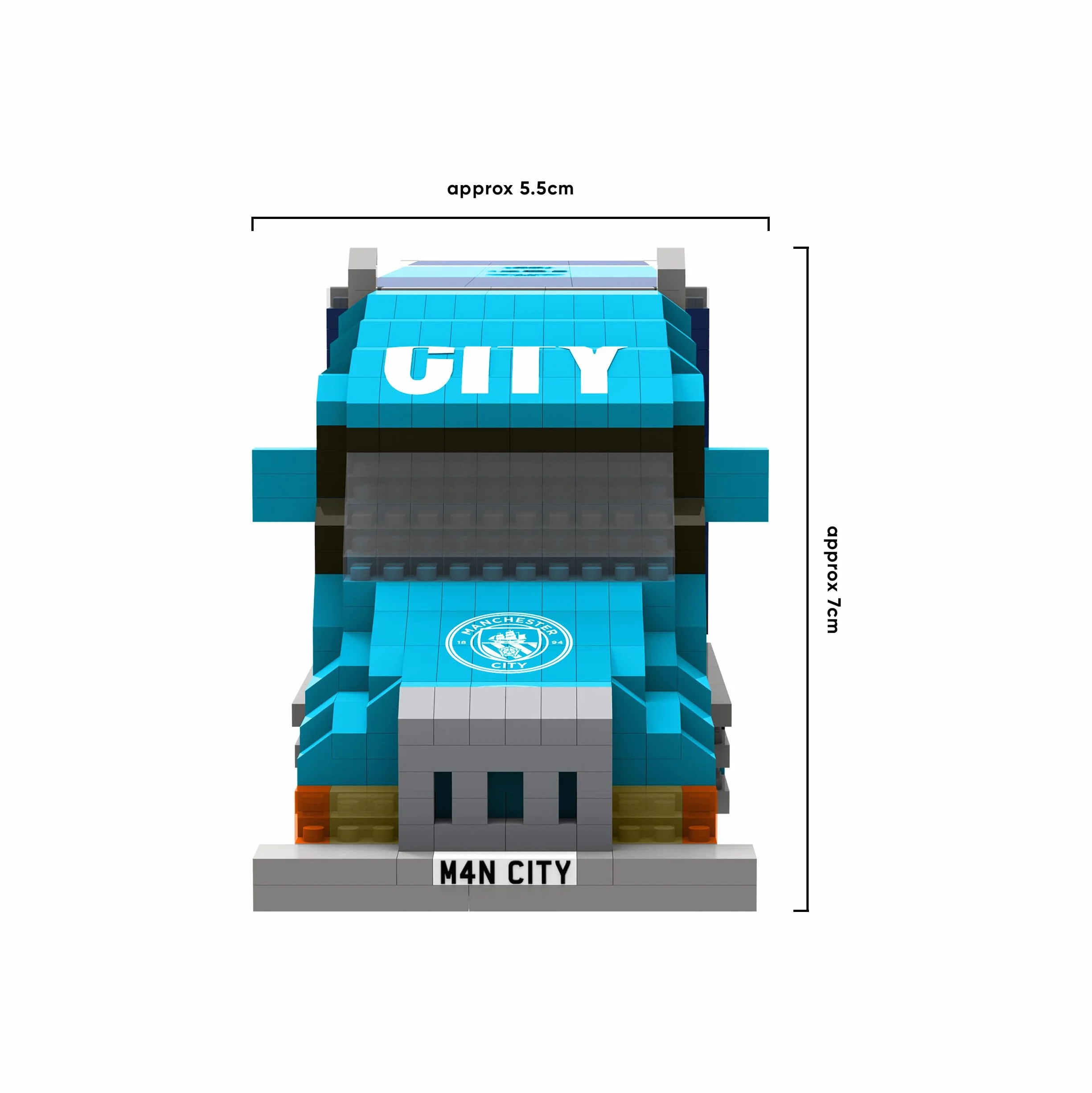 FOCO Prodotto con licenza ufficiale Manchester City FC BRXLZ camion 3D Bricks giocattolo da costruzione