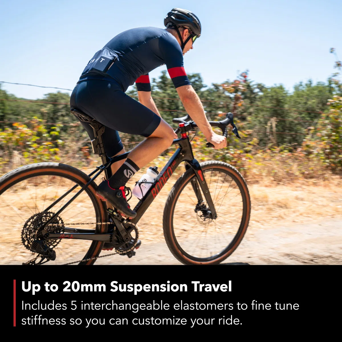 REDSHIFT ShockStop Suspension STEM for Bicycles, Shock-Absorbing Bike Handlebar STEM for Road, Gravel, Hybrid, And E-Bikes