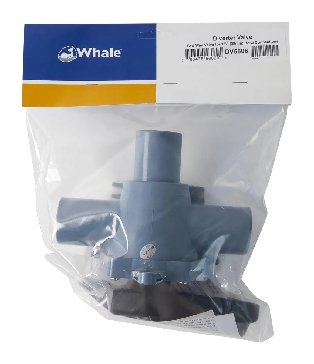 whale Rubinetto a Due Vie 1 1/2 Pollici connettore del Tubo, 59384