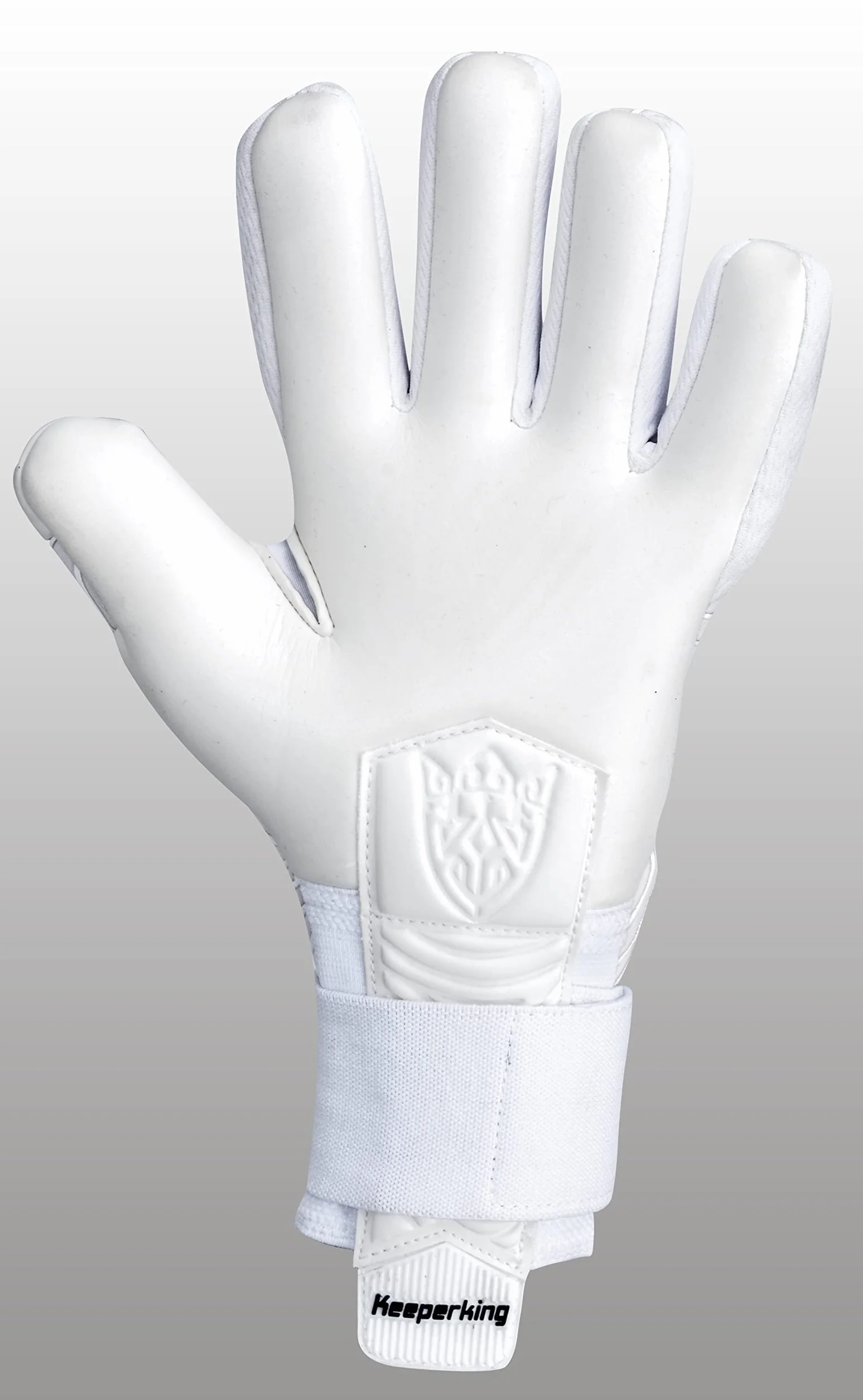 Keeperking Guanti da portiere adulti calcio cuciture interne impugnatura professionale 4 mm