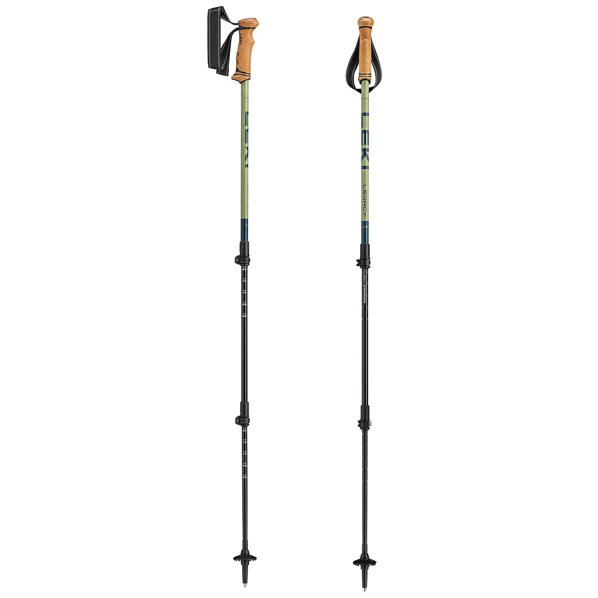 LEKI Legacy Lite Bastoni da Trekking – Bastoni da trekking pieghevoli in alluminio leggeri per escursionismo