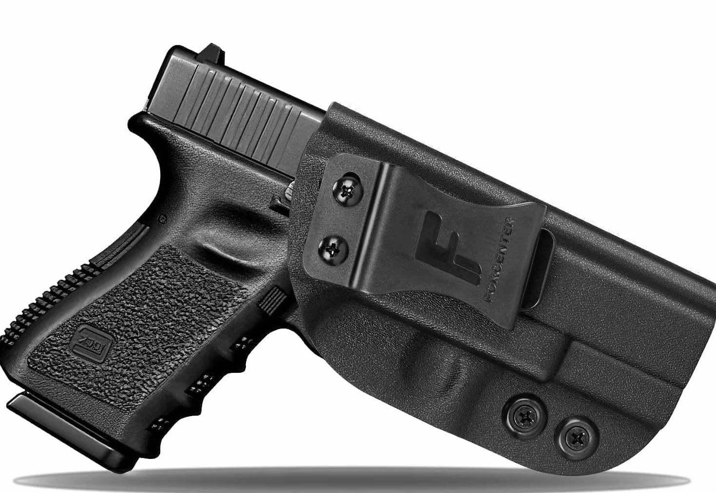 BOOSTEADY Fondina Pistola con IWB KYDEX per Glock 19 19X 17 26 32 44 45 Gen (1-5) Pistola, Fondina per Pistola Nascosta per Mano Destra
