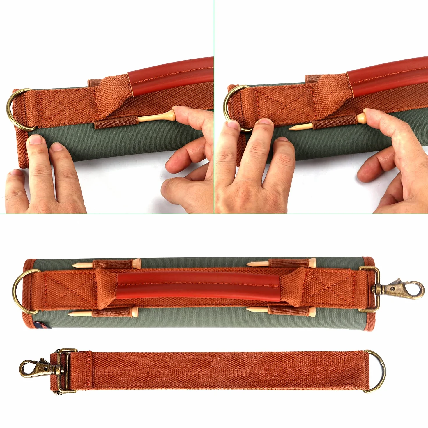 TOURBON Borsa da golf in tela leggera e pratica