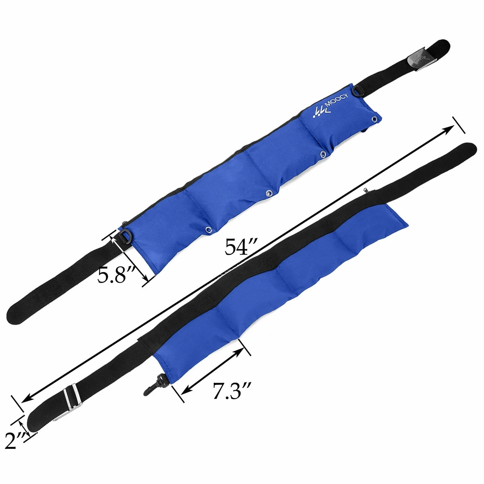 Cintura pesi subacquei 4 tasche cerniera fibbia rilascio vita 76,2-127 cm