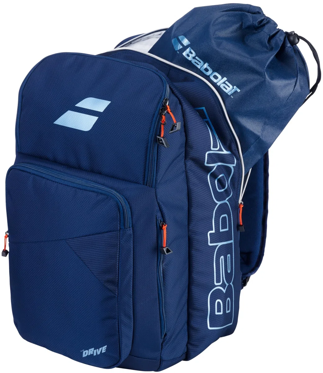 Babolat, Tennis Tasche Modell Kids, Einheitsgröße, Farbe Blau/Weiß/Rosa, Vielseitige Tasche mit Zwei Fächern, Spezielles Fach für Zubehör, Ideal für Kinder