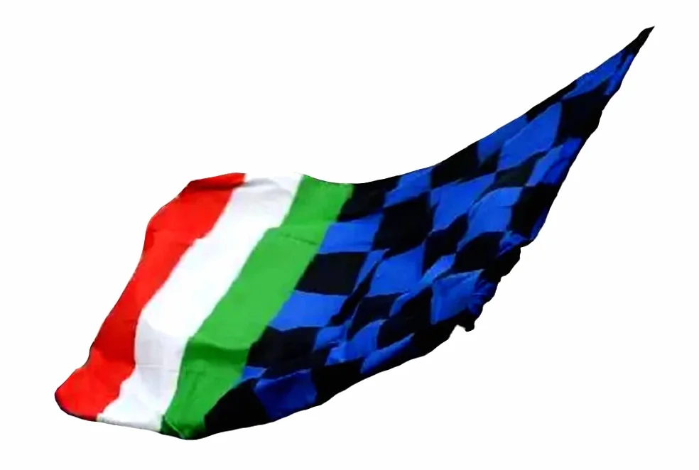 Bandiera tricolore 142x110 cm per tifoso stadio BGNATRIC