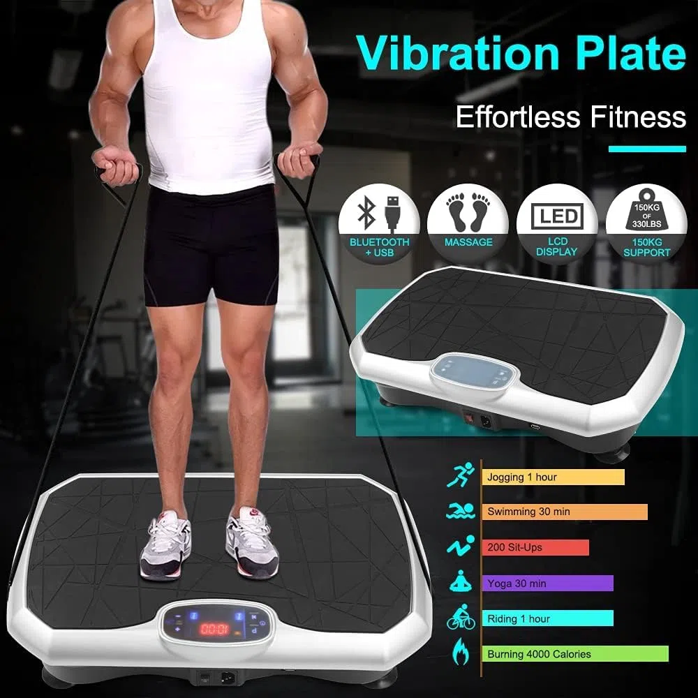 Macchina per esercizi con piastra vibrante per la perdita di peso, per esercizi di fitness a casa e palestra, oscillazione del motore per la perdita di peso, modellatura per allenamento a casa
