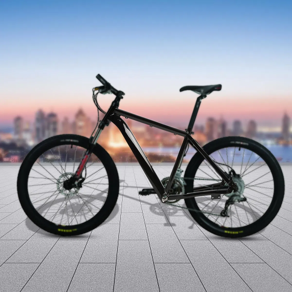 Telaio bicicletta per mountain bike, telaio in lega di alluminio per mountain bike da 26 pollici, telaio fino a 80-120 kg, telaio per bicicletta MTB