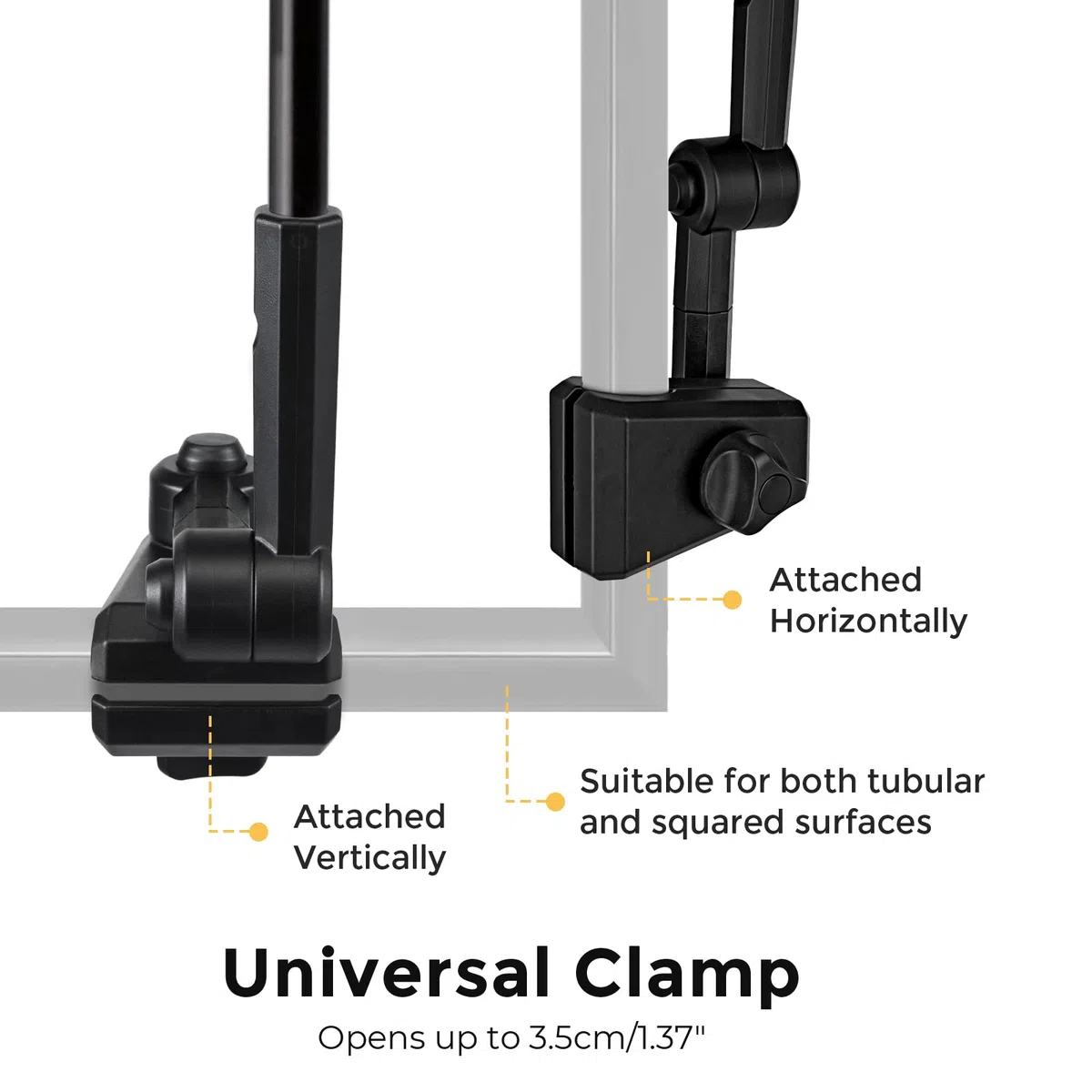 G4Free Ombrello universale con morsetto per ombrellone regolabile da 155 cm per esterni e sedie a rotelle, per sedie a rotelle, sedie da spiaggia e carrello da golf