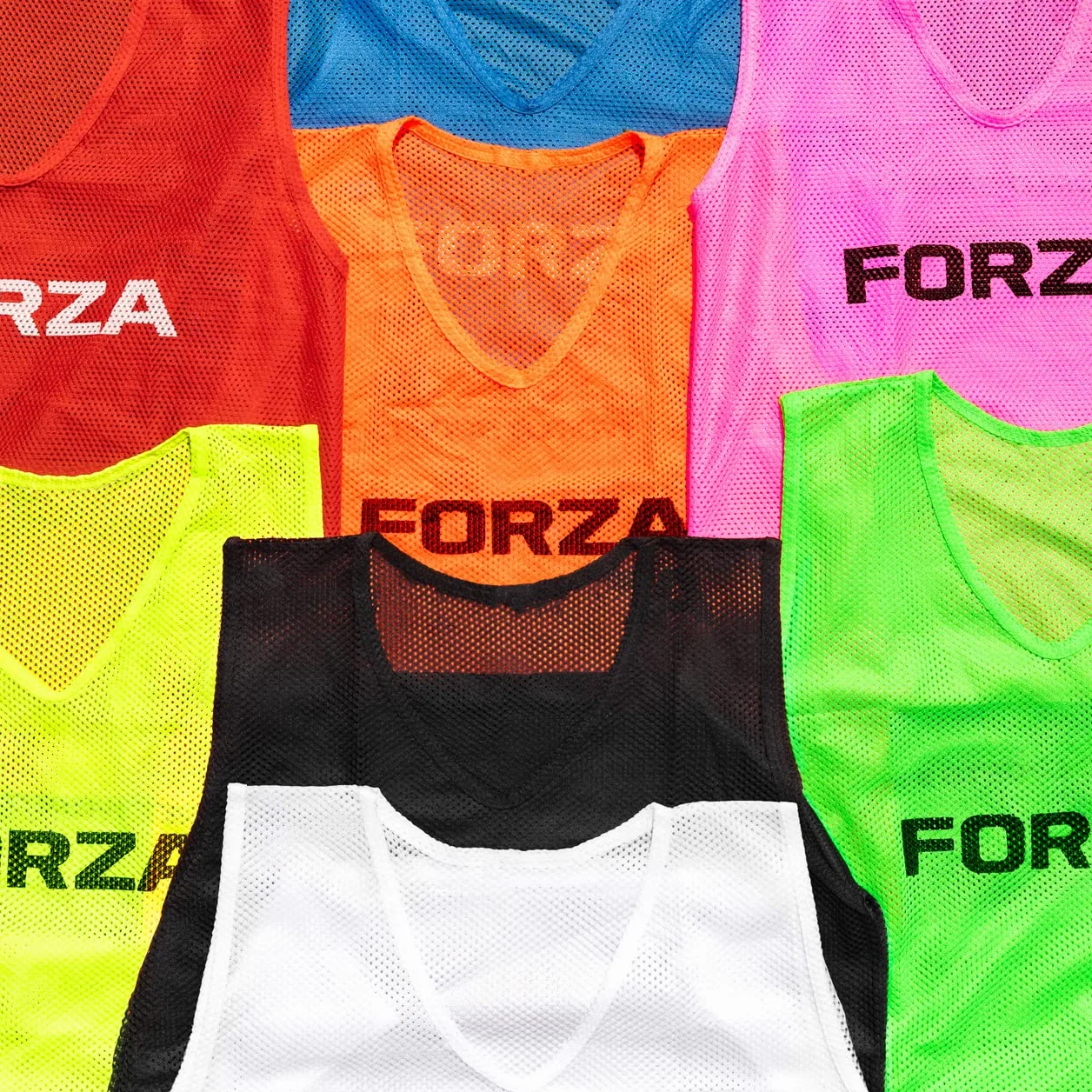 FORZA Pettorine da Allenamento Multi Sport Pacco da 5 Colori e Dimensioni