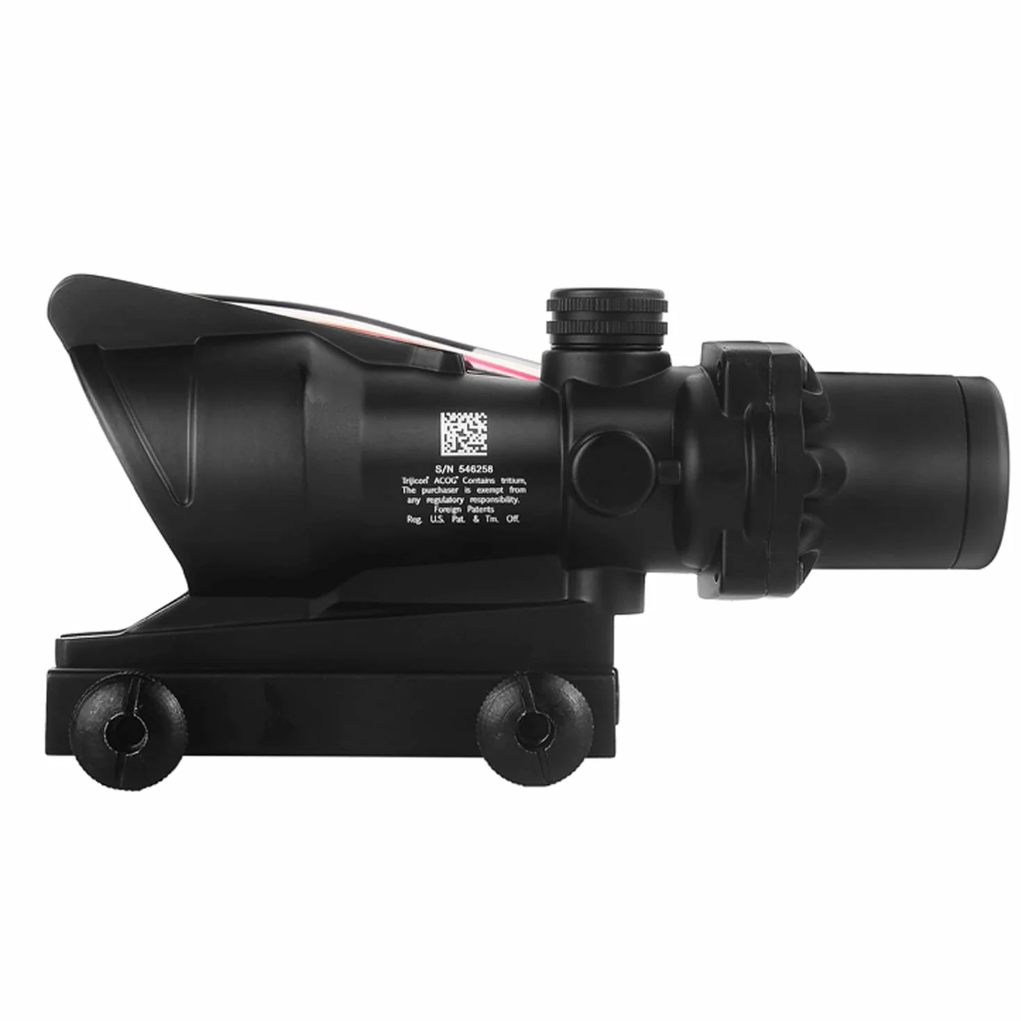 Paike Cannocchiale da puntamento 4x32mm ACOG Red DOT Sight con Reticolo Chevron Rosso