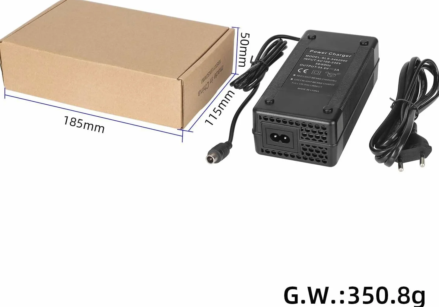 Caricatore 54,6 V 2 A per ENGWE EP-2 Pro Bike e Scooter