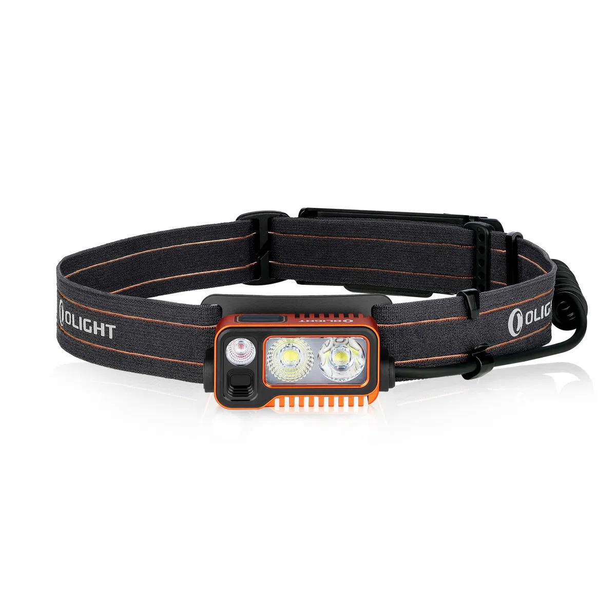 OLIGHT ARRAY2 PRO Faro Prestazioni Alte con Funzione Sensore di Movimento della Mano 1500 Lumen Lampada da Testa Torcia Frontale LED per Corsa Notturna Campeggiosterna (Arancione)