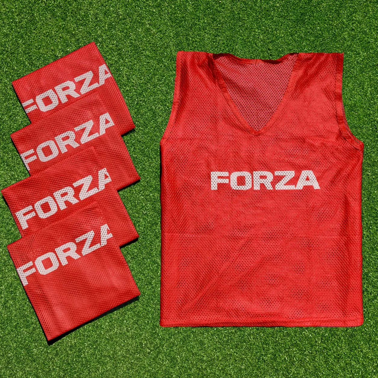 FORZA Pettorine da Allenamento Multi Sport Pacco da 5 Colori e Dimensioni