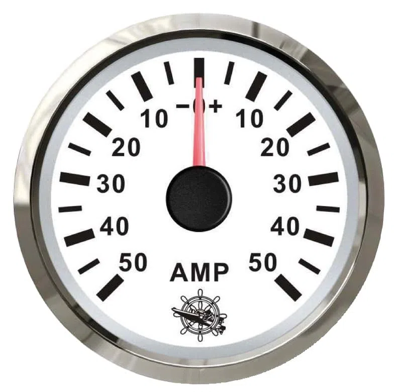 OSCULATI Amperometro con shunt 50 A Bianco/Lucida