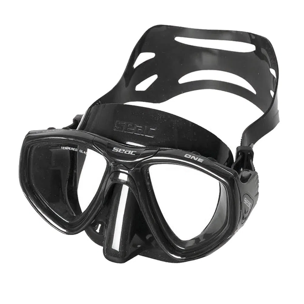 SEAC Motus Set Tris - Pinne Motus, Maschera One, Snorkel Jet, Borsa Inclusa per Apnea e Pesca Subacquea Unisex Adulto