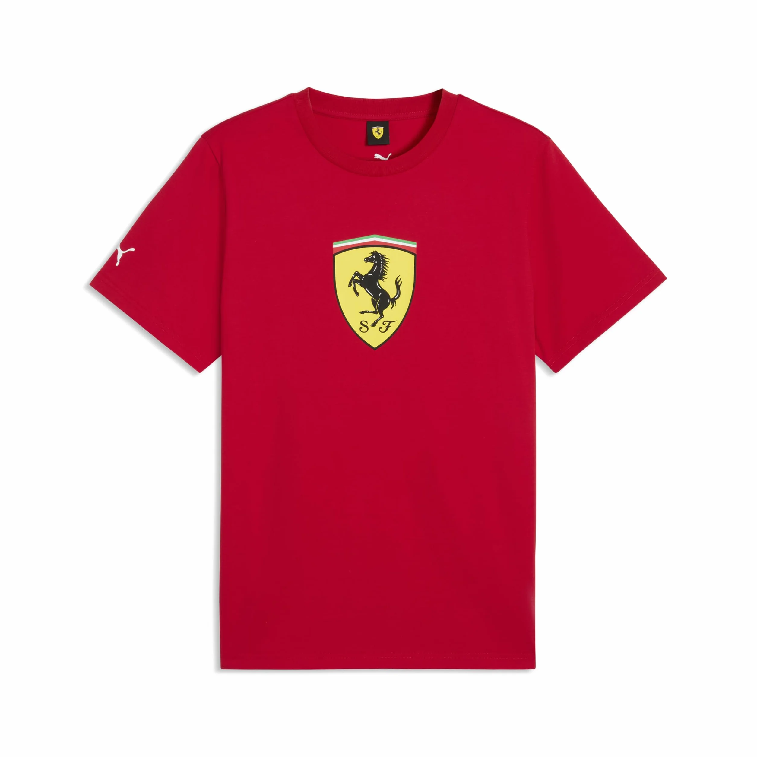 PUMA Scuderia Ferrari F1 T-Shirt Uomo Grande Logo Scudetto