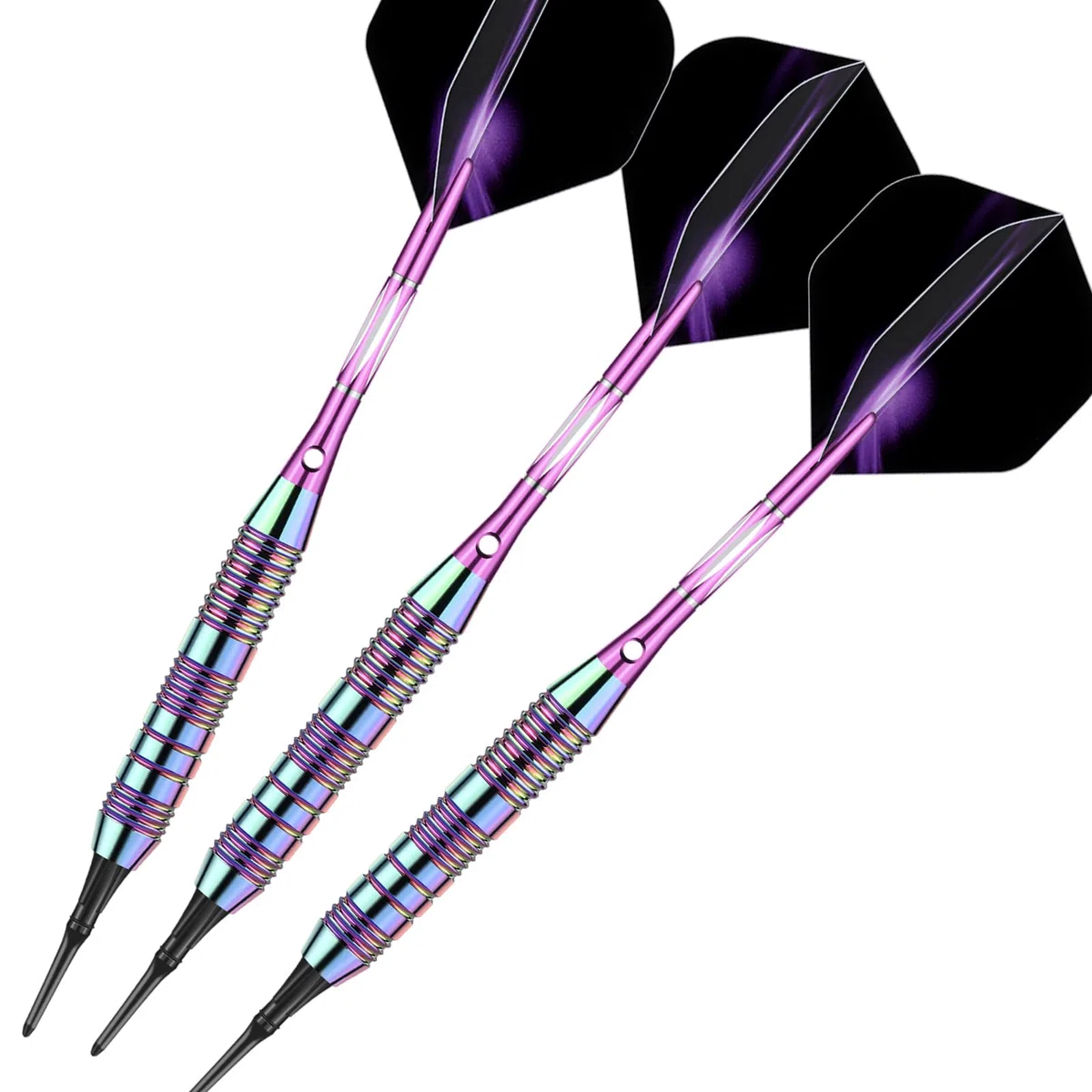Set di freccette con punta morbida per freccette elettroniche, 18/20 g, con alberi in alluminio, 50 O-ring in gomma, giochi per adulti