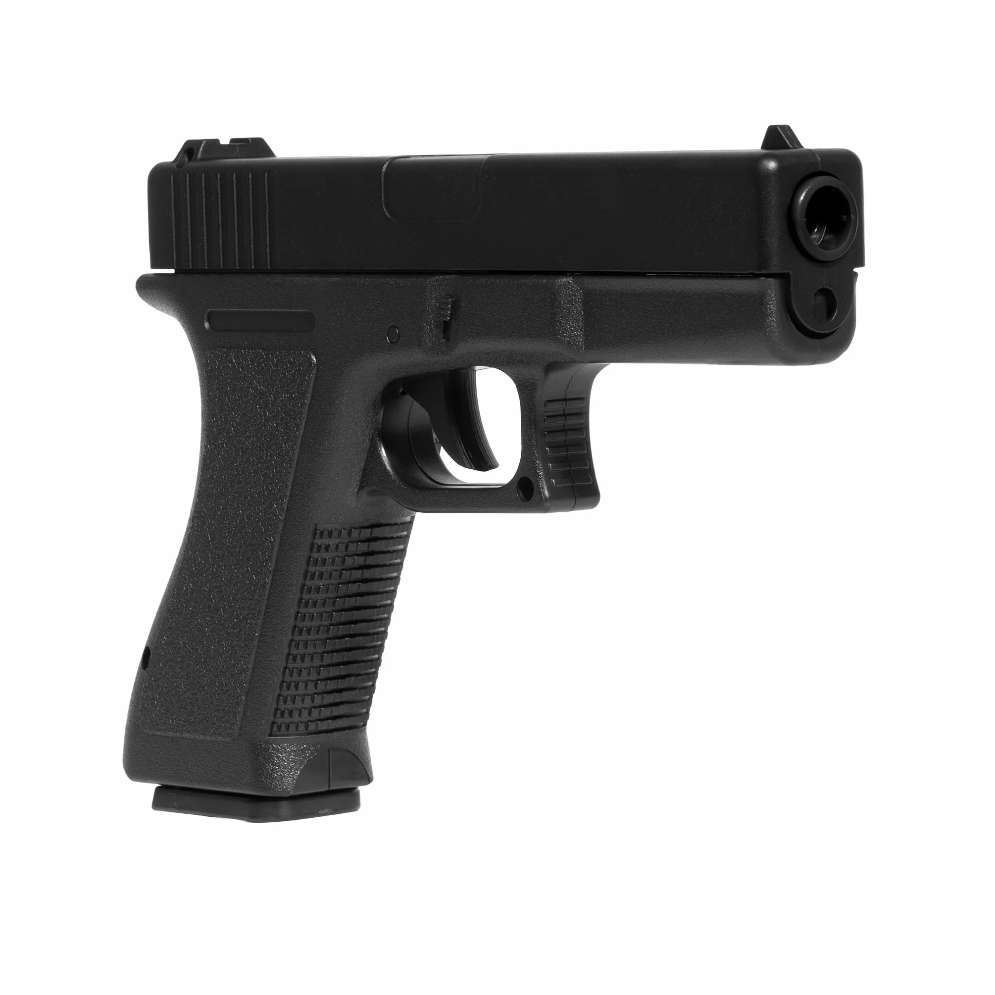 Pistola Softair a Molla replica Glock 17, 0,9 Joule, plastica, colpo singolo, 1000 pallini