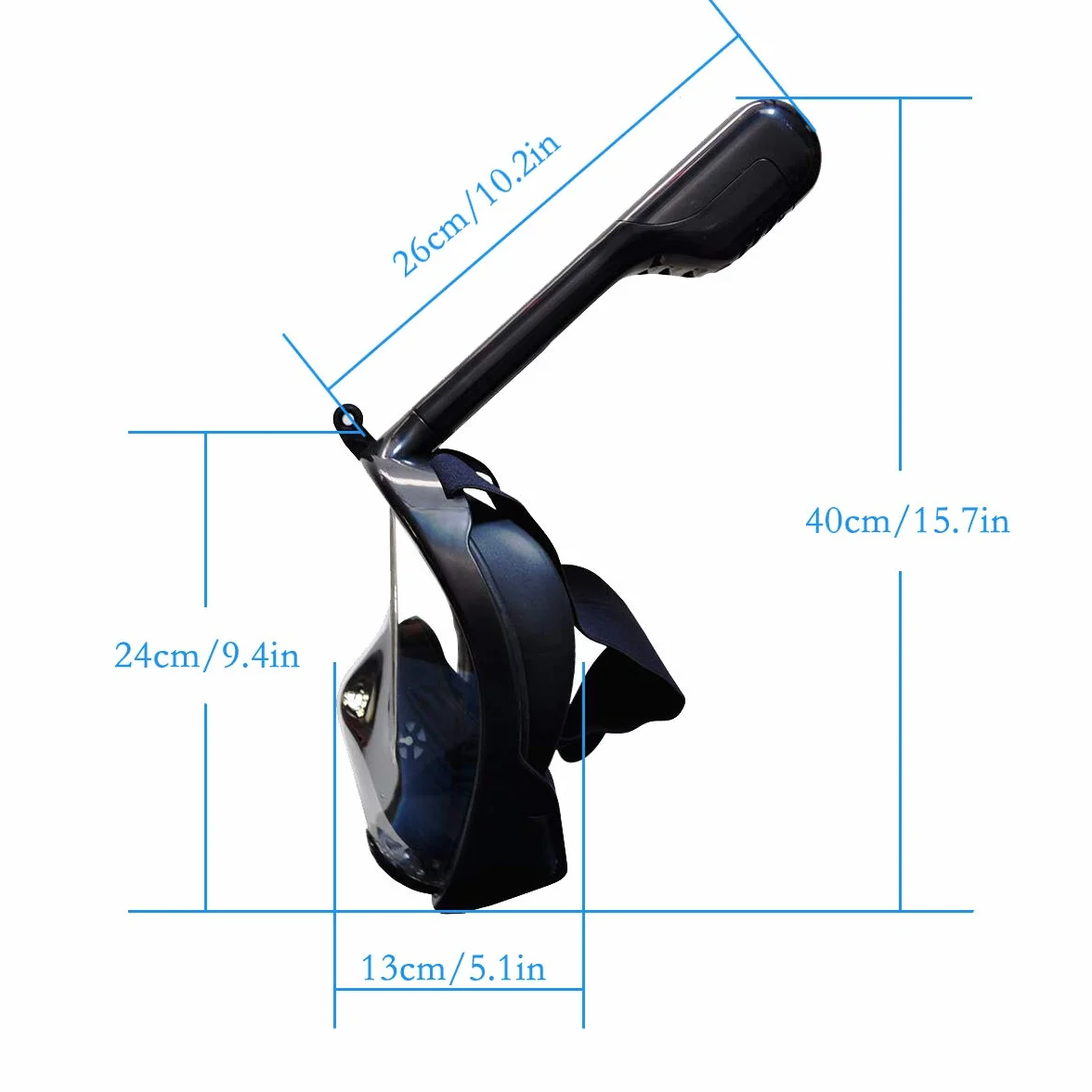 Flyboo Maschera da Snorkeling Subacquea 180° Panoramica Pieno Facciale per Adulti Bambini