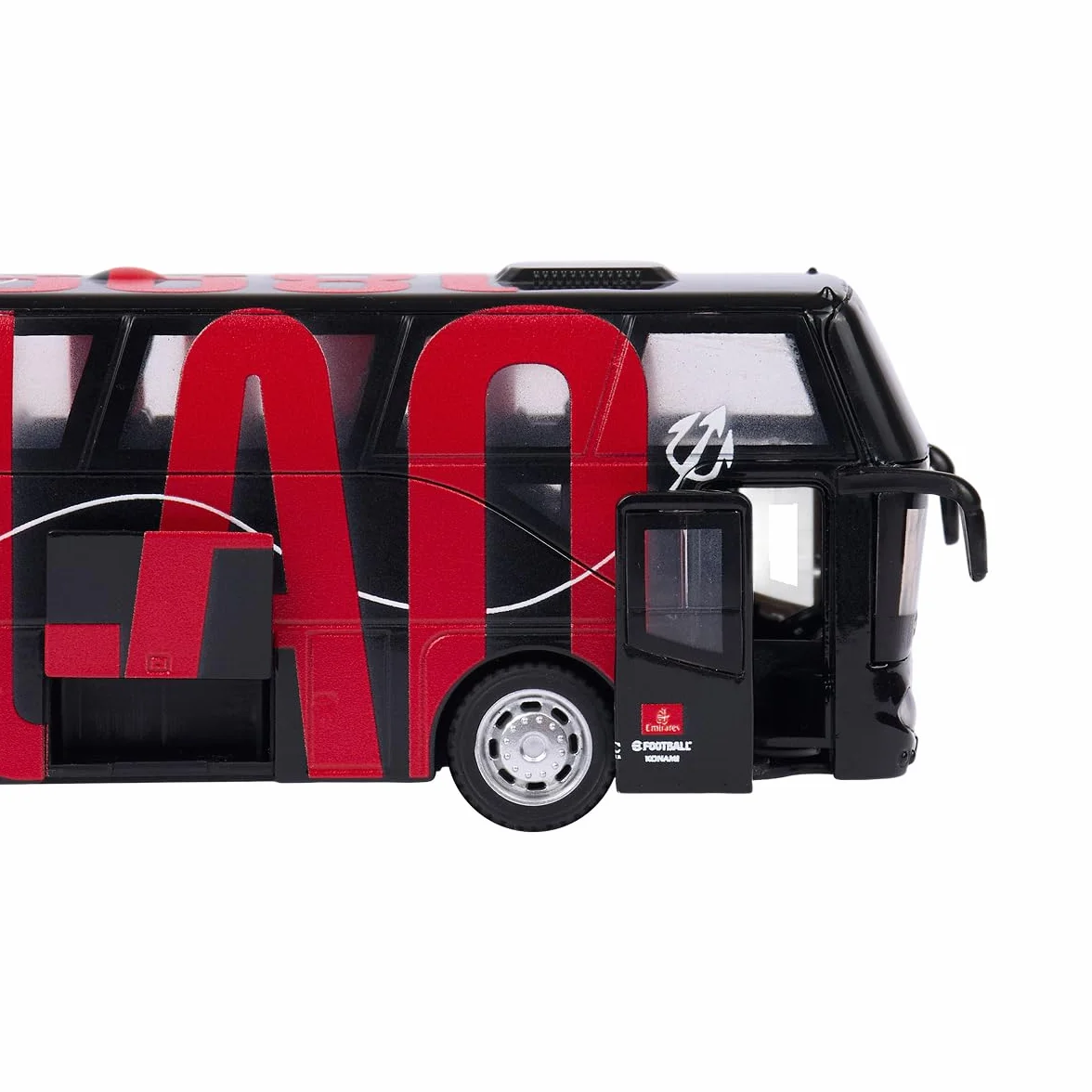A.C. Milan Mini Bus Milan, Prodotto Ufficiale, Nero-Rosso