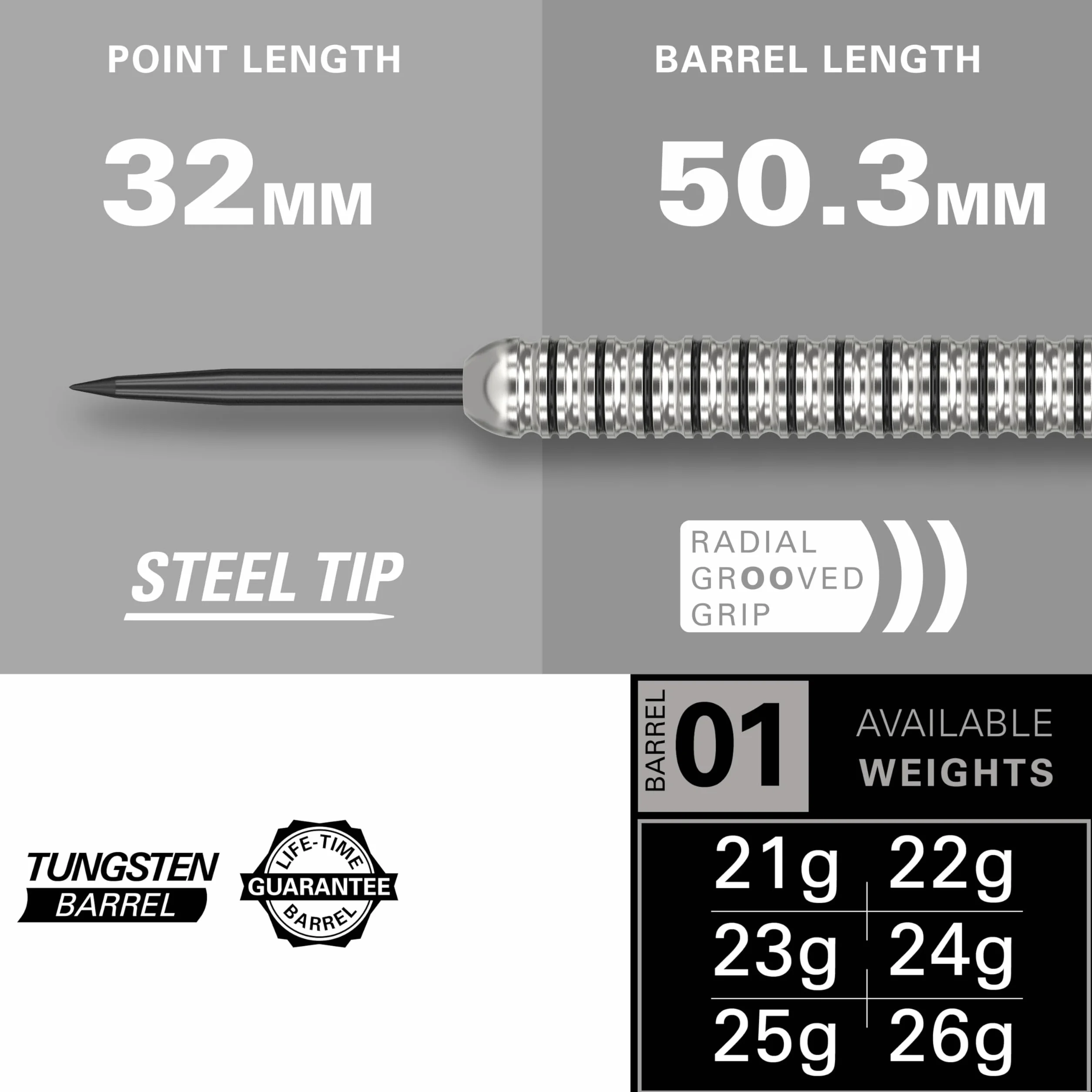 Target Darts Artemis Tungsteno Punta in Acciaio Freccettes Set, 21G/22G/23G/24G/25G/26G | Artemis Original | Artemis K-Flex Integrato Alette e Albero | Professionale Accessori Freccette Kit