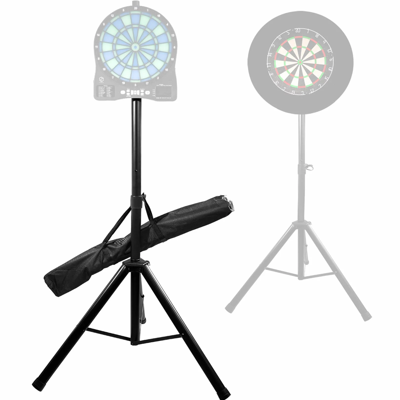 Turnart Supporto per Freccette, Accessori per Bersaglio Elettronico, 106-200 cm, 3,7 kg