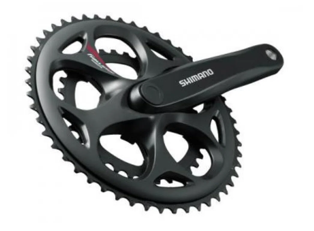 Shimano, Guarnitura A070, Nero (Black), 50/34 Denti