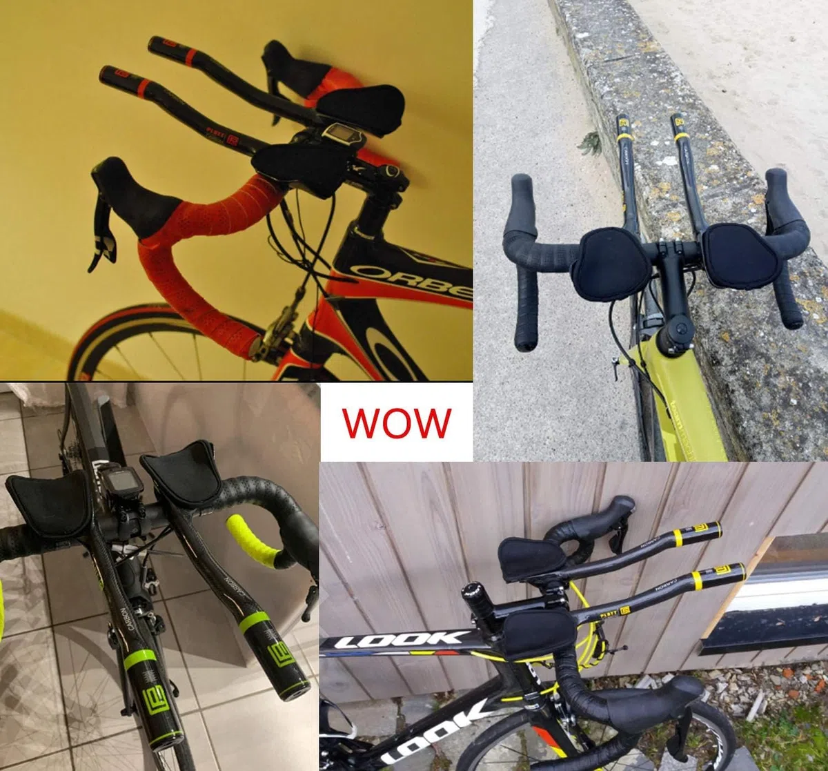 PLATT Manubrio per bicicletta 31,8, manubrio in carbonio da corsa/triathlon, manubrio aerobar, 3K, lucido