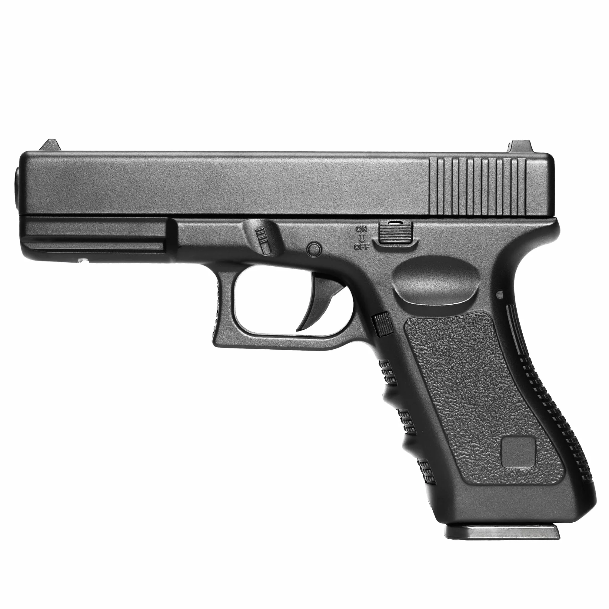 Pistola softair Glock 17 V020 carrello metallo corpo plastica 0,9 Joule caricatore 12 colpi bundle 1000 pallini